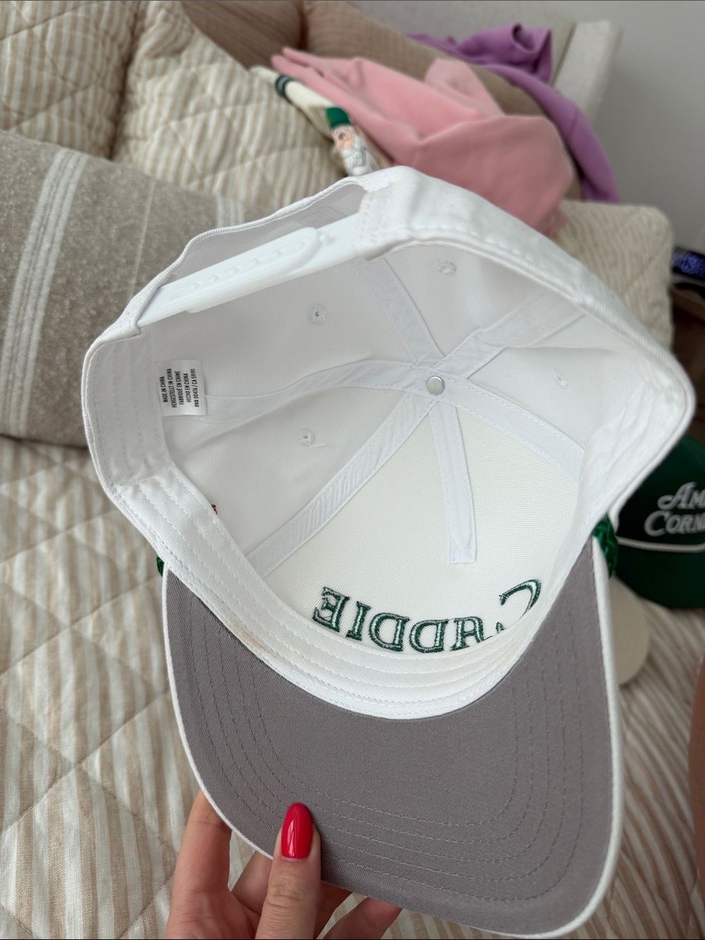 Masters Caddie White Hat - Picture 3 of 3